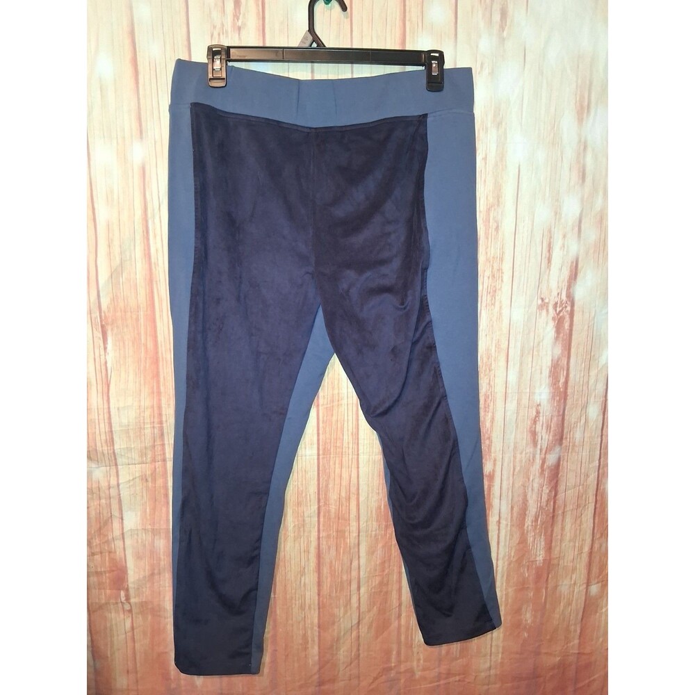 LOGO Blue Colorblock Pull-on Taper Pants Sz 1X